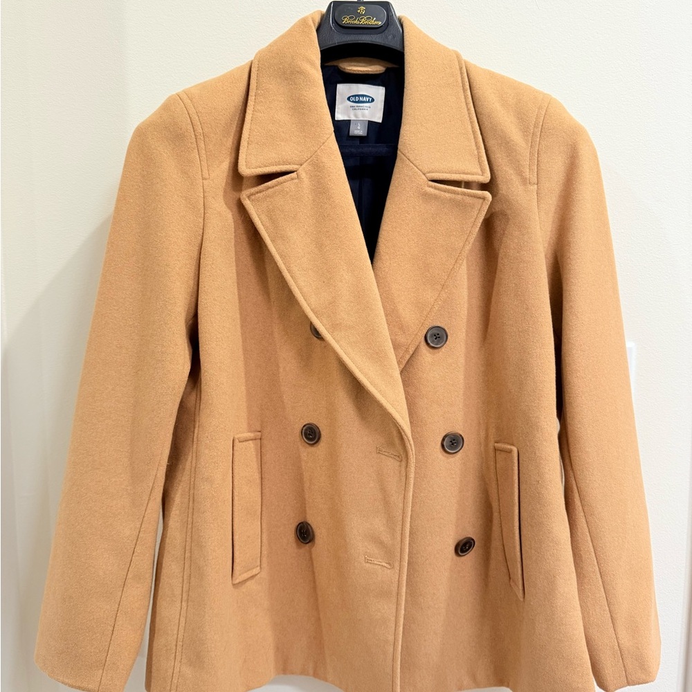 Old Navy Women's Camel Pea Coat